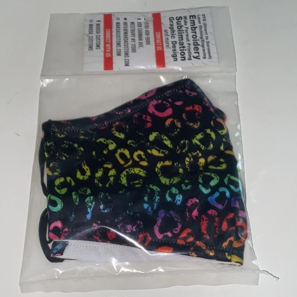 2 for $15 New adult size face mask w/ design